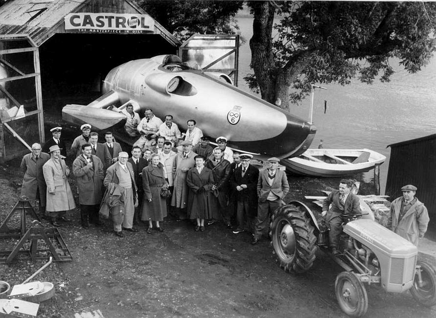 John Cobb's Crusader, water speed record boat at Loch Ness